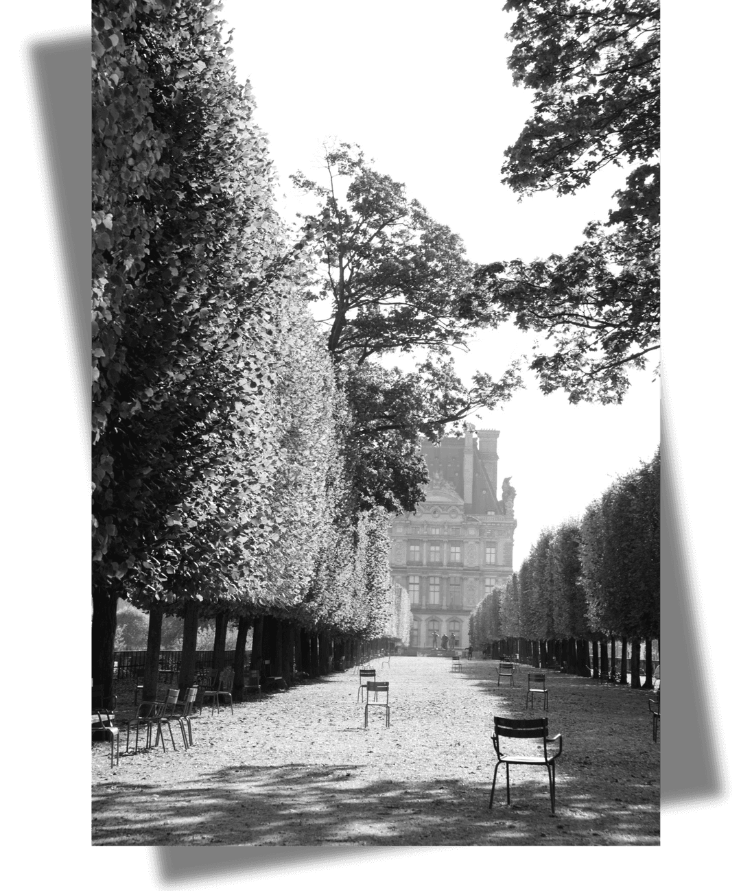 Paris garden pathway
